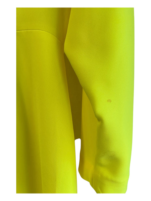 A.L.C. Size 8 Neon Yellow Polyester Long Sleeve Dolman Sleeve Cowl neck Dress Neon Yellow / 8