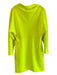 A.L.C. Size 8 Neon Yellow Polyester Long Sleeve Dolman Sleeve Cowl neck Dress Neon Yellow / 8