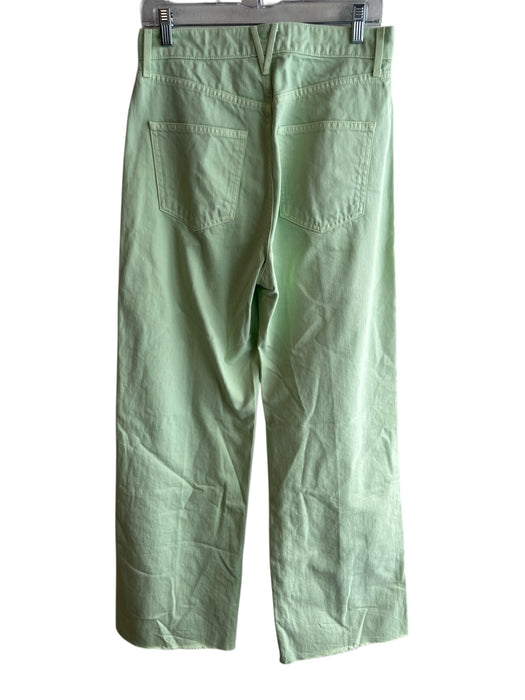 Veronica Beard Size 28 Lime Green Cotton Blend High Waist 5 Pocket Zip Fly Jeans Lime Green / 28