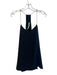 Tibi Size 4 Black Silk V Neck Spaghetti Strap Sleeveless A line Top Black / 4