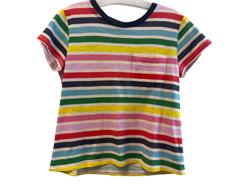 Pam & Gela Size Small Multi Cotton Striped Short Sleeve Round Neck Top Multi / Small