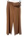 Alice & Olivia Size 6 Brown No Fabric Tag High Rise Zip Fly Waist Belt Pants Brown / 6