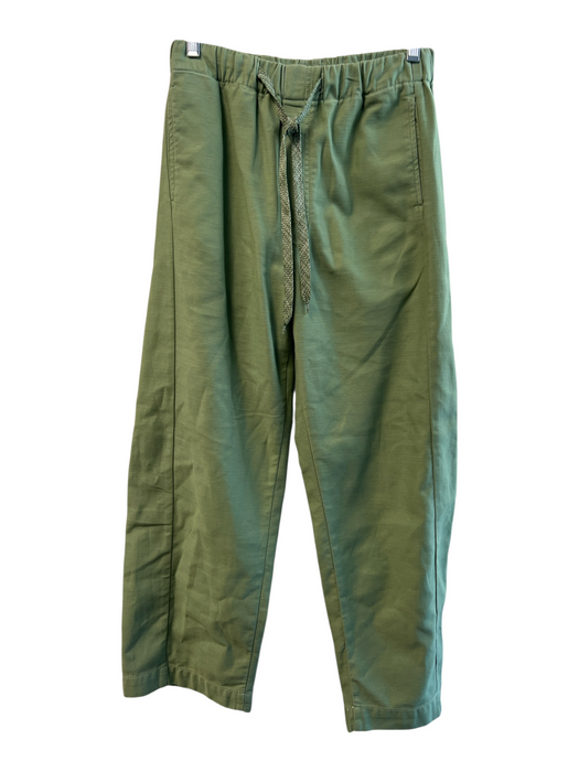 Mother Size 25 Green Cotton Elastic & Drawstring Waist solid color Pants Green / 25