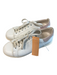 Alexander McQueen Shoe Size 37.5 White & Pink Leather Low Top Lace Up Shoes White & Pink / 37.5