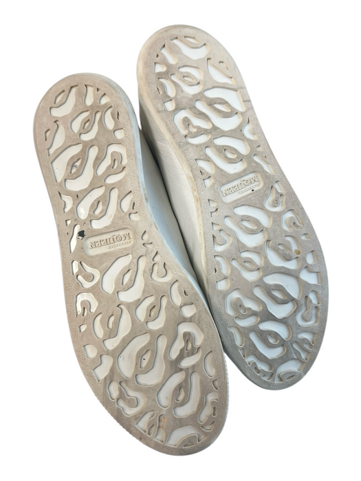 Alexander McQueen Shoe Size 37.5 White & Pink Leather Low Top Lace Up Shoes White & Pink / 37.5