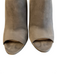 Prada Shoe Size 37.5 Grey Suede open toe solid color Wedge Heel Shoes Grey / 37.5