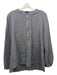 COS Size 10 Dark Gray Wool Half Zip Long Sleeve Hi Lo Top Dark Gray / 10