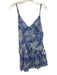 Love Shack Fancy Size 6 Blue & White Cotton & Silk Spaghetti Strap Ruffles Dress Blue & White / 6