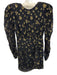 Dundas x Revolve Size S Black & Gold Viscose & Metallic Long Sleeve stars Dress Black & Gold / S