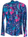 Lily Pulitzer Size S Blue Pink & Multi Nylon & Spandex Long Sleeve Jacket Blue Pink & Multi / S