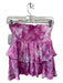 Rays For Days Size as is Purple & White Viscose Smocked Waist Band Tie Dye Skirt Purple & White / as is