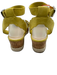 Marc Fisher Shoe Size 7.5 Yellow Suede Scallop Detail Ankle Strap cork Sandals Yellow / 7.5