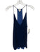 Cami NYC Size S Blue Rayon & Silk Velvet Sleeveless V Neck Tank Top Blue / S