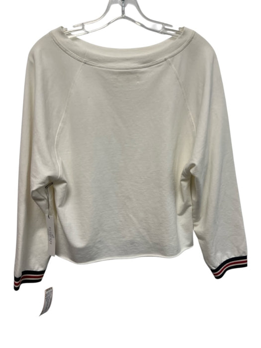 Sundays Size 0 White, Blue, Black Cotton & Polyester Round Neck Sweater White, Blue, Black / 0