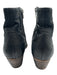 Dolce Vita Shoe Size 7.5 Black Leather Inner Side Zip Almond Toe Western Booties Black / 7.5