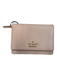 Kate Spade Mauve Leather Gold hardware Fold Over Snap Button Wallets Mauve