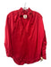 A Shirt Thing Size P Red Cotton Ruffle Neck Long Sleeve Top Red / P