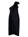 Alexia Maria Size 2 Black Silk Sleeveless Darted Gown Black / 2