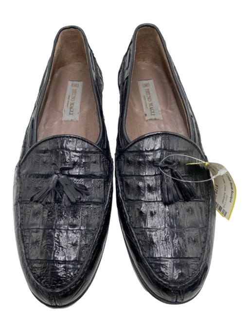 Bruno Magli Shoe Size 10.5 Black Alligator loafer Men's Shoes 10.5