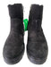 Vince Shoe Size 6 Black Suede Inner Side Zip Shearling Lugsole Boots Black / 6