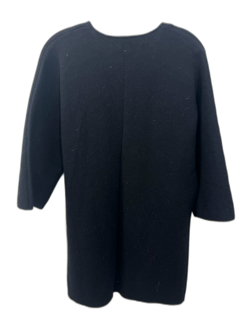 J Mclaughlin Size XS Black Wool & Cashmere Long Sleeve Open Pockets Cardigan Black / XS