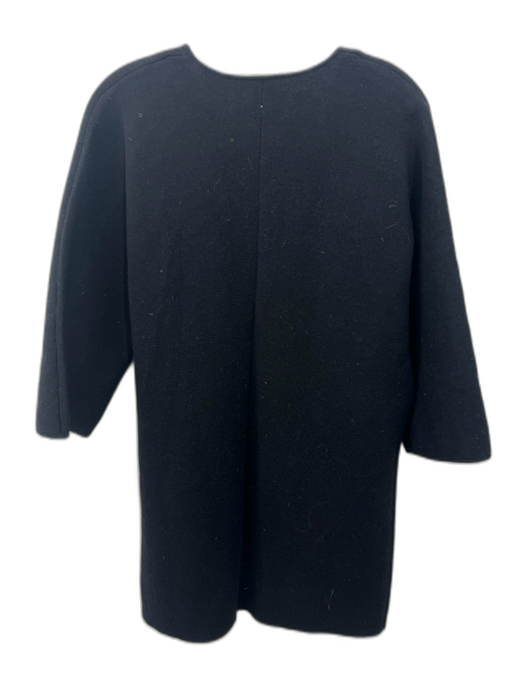 J Mclaughlin Size XS Black Wool & Cashmere Long Sleeve Open Pockets Cardigan Black / XS