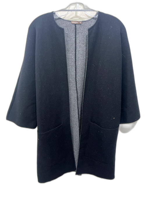 J Mclaughlin Size XS Black Wool & Cashmere Long Sleeve Open Pockets Cardigan Black / XS