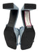 Open Edit Shoe Size 6.5 Blue Denim Raw Edge Peep Toe Mule Low Block Heel Sandals Blue / 6.5