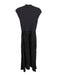 Sundry Size XS Charcoal Black Cotton Blend Ribbed Cap Sleeve Fabric Block Dress Charcoal Black / XS