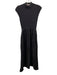 Sundry Size XS Charcoal Black Cotton Blend Ribbed Cap Sleeve Fabric Block Dress Charcoal Black / XS