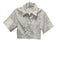 Simkhai Size S White Cotton Short Sleeve Button Up Crop Top White / S