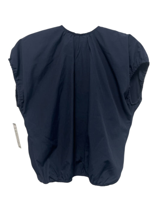 Brochu Walker Size XS Navy Blue Polyester & Cotton Cap Sleeve Elastic Waist Top Navy Blue / XS