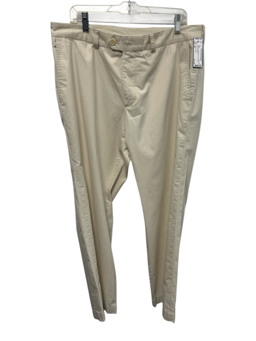 Hacket London Size 38 Beige Cotton Blend Solid Khakis Men's Pants Beige / 38