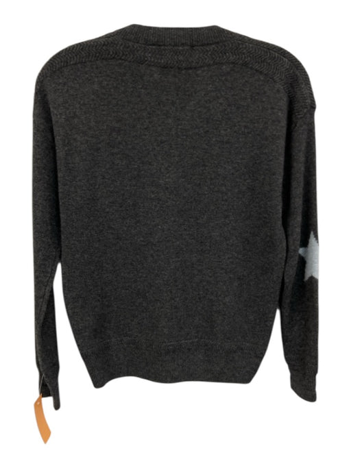 27 Miles Size XS Gray & multi Cashmere Knit Star Design Long Sleeve Sweater Gray & multi / XS