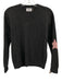 27 Miles Size XS Gray & multi Cashmere Knit Star Design Long Sleeve Sweater Gray & multi / XS