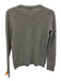 Quince Size XS Light Gray Cashmere Heathered Knit Ribbed Hem Pullover Sweater Light Gray / XS