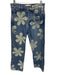 The Great Size 24 Medium Wash Cotton Blend Denim Flower Detail High Rise Jeans Medium Wash / 24