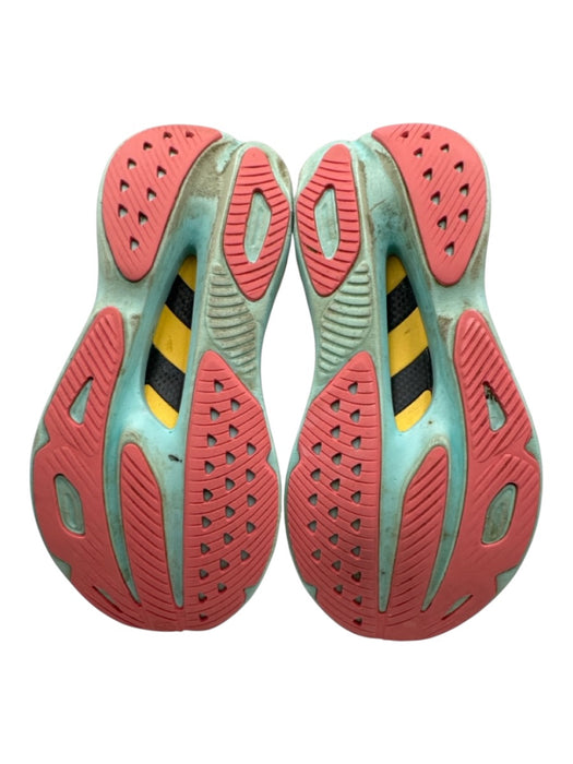 Hoka Shoe Size 6.5 White, Pink & Multi textile upper Perforated Low Top Sneakers White, Pink & Multi / 6.5