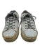 Golden Goose Shoe Size 36 White & Pink Leather Upper Glitter Low Top Sneakers White & Pink / 36