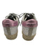 Golden Goose Shoe Size 36 White & Pink Leather Upper Glitter Low Top Sneakers White & Pink / 36