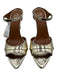 Malone Souliers Shoe Size 36 Gold Tone Leather Upper Metallic Open Toe Mules Gold Tone / 36