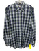 Peter Millar Size M Navy & Green Cotton Plaid Button Up Men's Long Sleeve Shirt Navy & Green / M