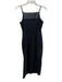 Walter Baker Size 6 Black Cotton Eyelet High Square Neck Spaghetti Strap Dress Black / 6