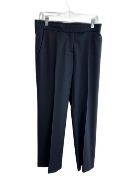 Stella McCartney Size 4 Black Wool Blend Zip Fly Side Pocket Straight Cut Pants Black / 4