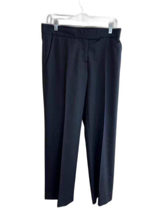 Stella McCartney Size 4 Black Wool Blend Zip Fly Side Pocket Straight Cut Pants Black / 4