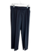 Stella McCartney Size 4 Black Wool Blend Zip Fly Side Pocket Straight Cut Pants Black / 4