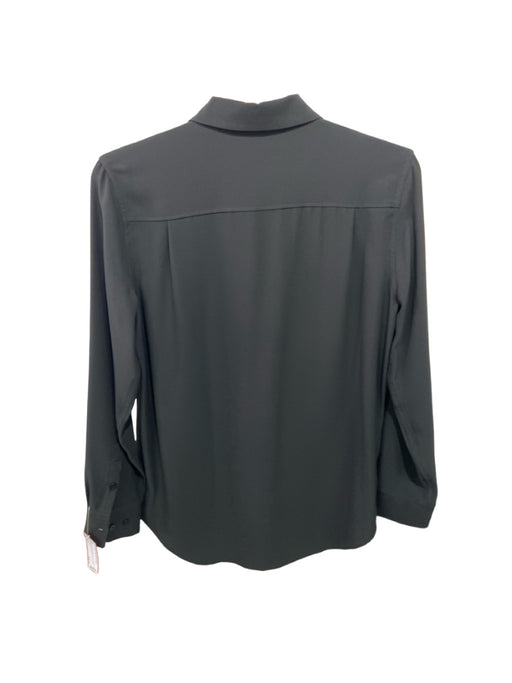 Equipment Size M Black Polyester Button Down Collar Long Sleeve Top Black / M