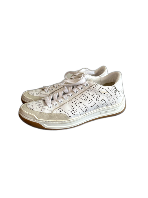 Burberry Shoe Size 36 Whiet, Green & Coral Elastane Perforated Low Top Shoes Whiet, Green & Coral / 36
