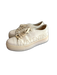 Valentino Shoe Size 6.5 Ivory Leather Round Toe lace up Low Top Platform Shoes Ivory / 6.5