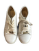 Valentino Shoe Size 6.5 Ivory Leather Round Toe lace up Low Top Platform Shoes Ivory / 6.5